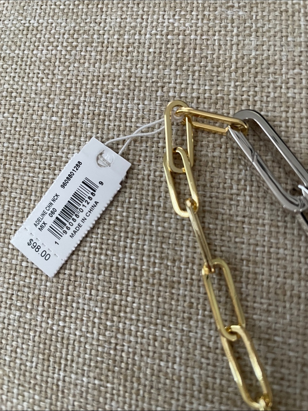Kendra Scott Two-Tone Gold and Silver Link Necklace - Picture 4 of 4
